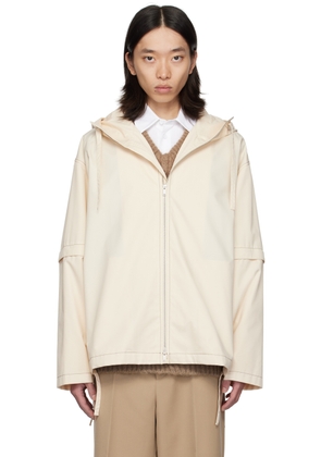 Jil Sander Off-White Contrast Stitch Jacket