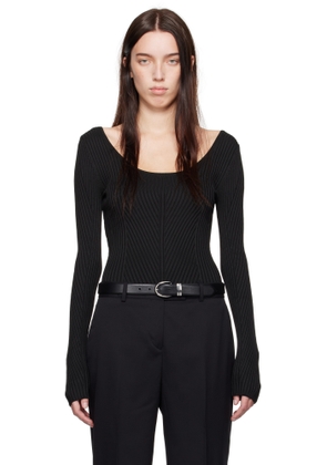 Calvin Klein Black Halo Viscose Rib Top