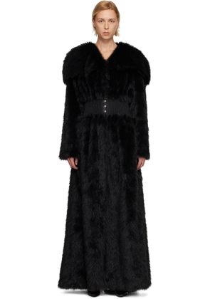 Nicklas Skovgaard SSENSE Exclusive Black Lily Faux-Fur Coat