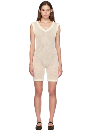 Isa Boulder Off-White Armor Chain Jumpsuit