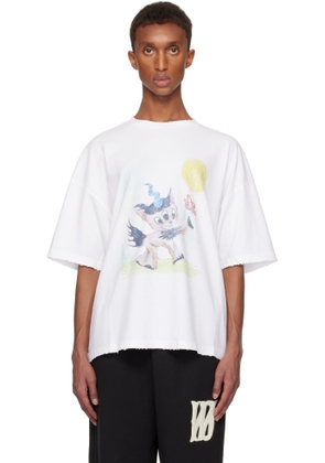 We11done White Monster Pony T-shirt