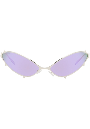 MAUSTEIN SSENSE Exclusive Silver Metal Spike Sunglasses