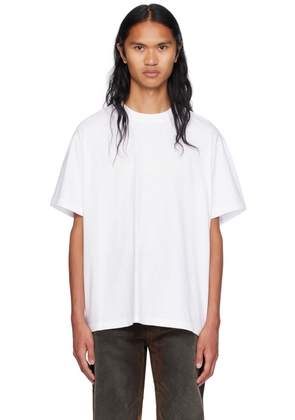 We11done White Pearl Logo T-Shirt