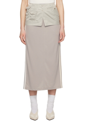 Kijun Green Military Wrap Miniskirt