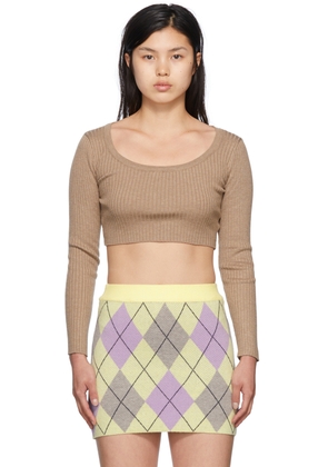 Nφdress Brown Polyester Sweater