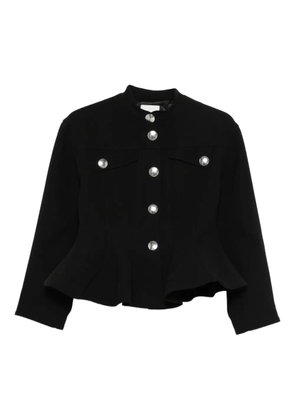 SANDRO peplum-hem jacket - Black