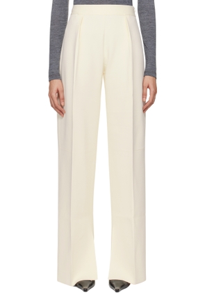 Jil Sander Off-White Superfine Viscose Knit Trousers