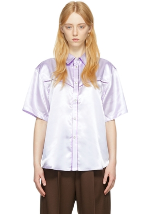 Stockholm (Surfboard) Club Purple Satin Shirt