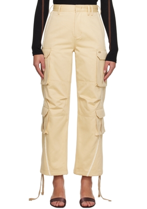 Kijun Beige Sophie Cargo Pants