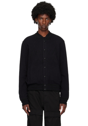 Givenchy Black Jacquard Logo Bomber Jacket