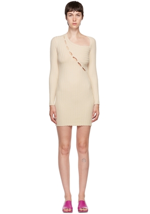COTTON CITIZEN Off-White Capri Minidress