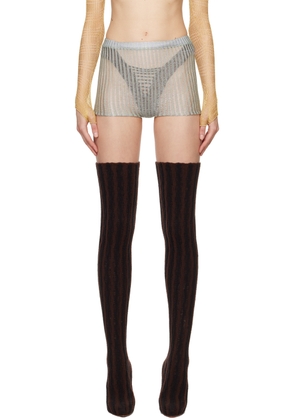 Isa Boulder SSENSE Exclusive Green & Purple Daughter Shorts