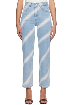 Kijun Blue Oblique Jeans