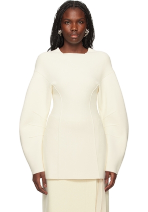 Jil Sander Off-White Long Sleeve Sweater