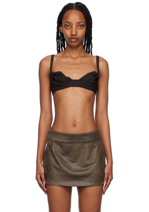 Maximilian Davis Brown Sade Bra