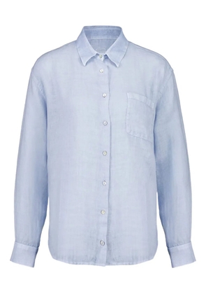 120% Lino long-sleeve button-up shirt - Blue