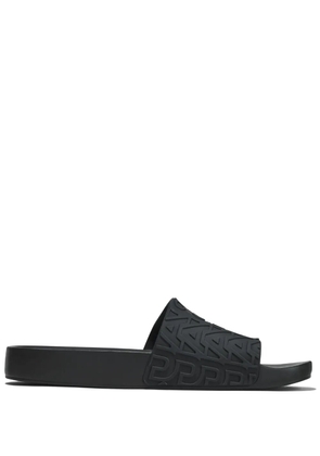 Marc Jacobs x Melissa logo-embossed slides - Black