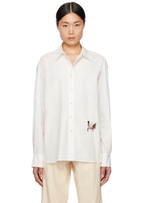 COMMAS White Embroidered Shirt