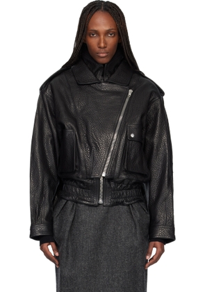 Isabel Marant Black Aneli Leather Jacket