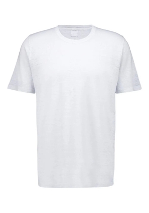 120% Lino linen crew-neck T-shirt - White