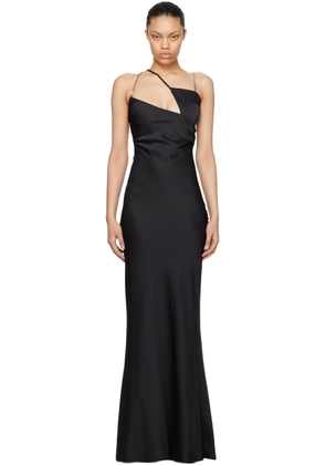 The Attico Black Chain Maxi Dress