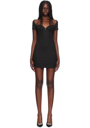 Miaou Black Zeta Minidress