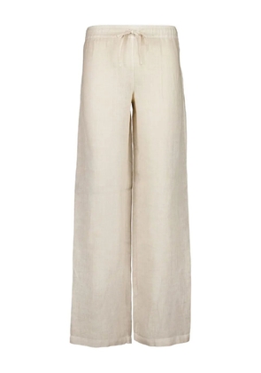 120% Lino drawstring linen trousers - Neutrals