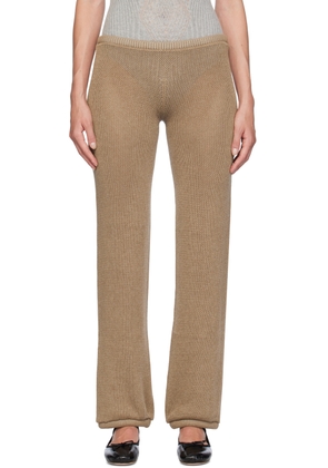 Isa Boulder Beige Isabella Straight Lounge Pants