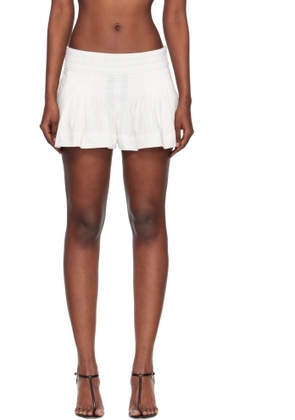 Isabel Marant White Cybila Shorts