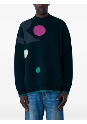 Lacoste jacquard knitted sweater - Green