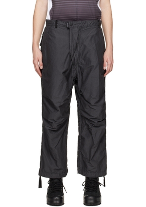 NEMEN® Black Garment-Dyed Trousers