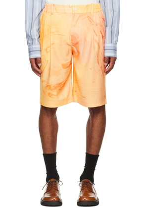 Feng Chen Wang Orange Phoenix Shorts