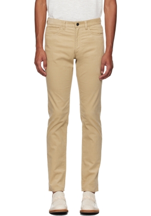 Theory Beige Raffi 5-Pocket Trousers