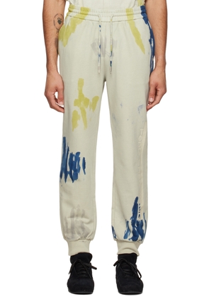 Feng Chen Wang Beige Tie-Dye Lounge Pants