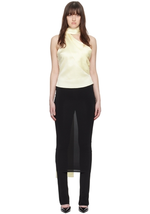 Magda Butrym Off-White Scarf Tank Top