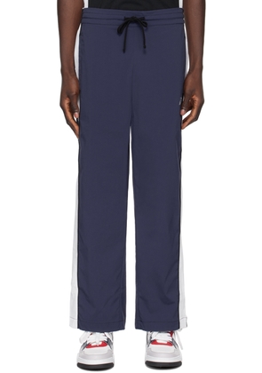 Izzue Navy Paneled Track Pants