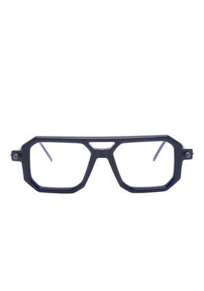 Kuboraum geometric-frame glasses - Blue