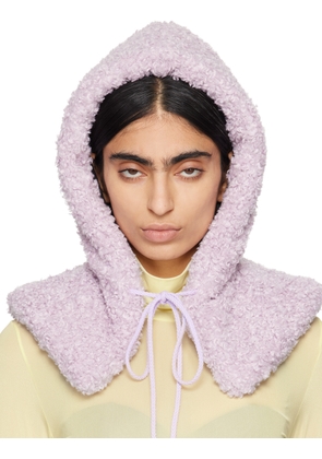 Ruslan Baginskiy Purple Faux-Fur Bonnet