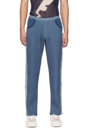 khanh brice nguyen SSENSE Exclusive Blue Lounge Pants