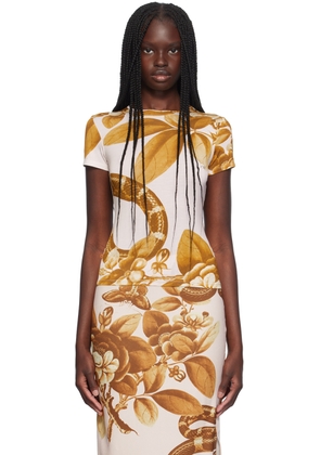 Miaou Yellow & White Mini T-Shirt