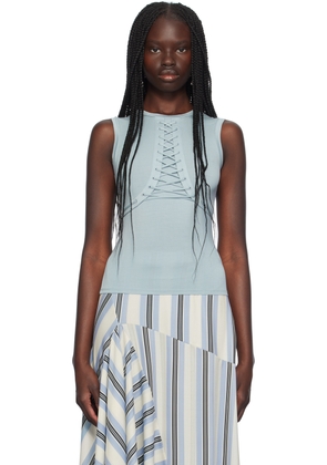 Miaou Blue Zora Tank Top