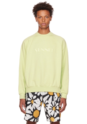 SUNNEI Green Embroidered Sweatshirt