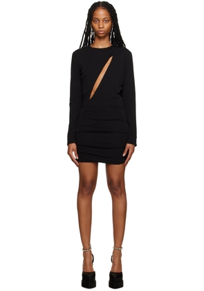Versace Black Slashed Minidress