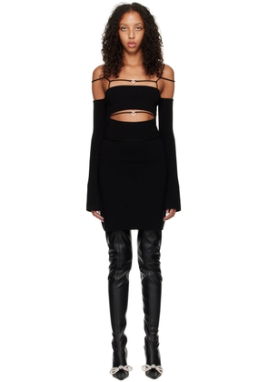 MACH & MACH Black Stormi Minidress