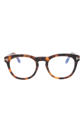 TOM FORD Eyewear round-frame glasses - Brown