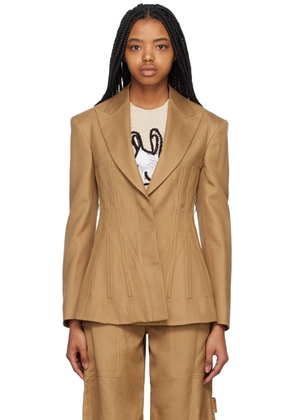 Stella McCartney Tan Corset Blazer
