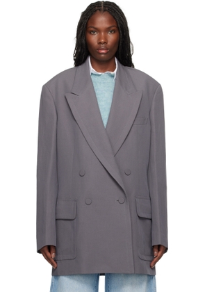 Dries Van Noten Taupe Wool Blazer