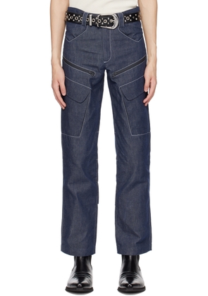paria /FARZANEH Blue Utility Jeans