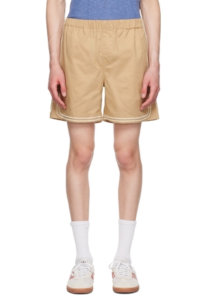 COMMAS Beige Braided Cord Shorts