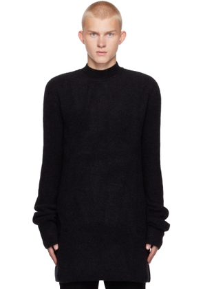 Rick Owens Black Porterville Alpaca Knit Sweater